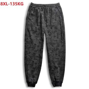 Herenbroek lente herfst Camouflage broek Heren groot formaat zweet sportkleding sport zwart 6XL 7XL 8XL stretch losse Parkour T220928