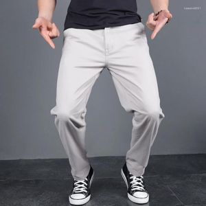 Pantalones de Hombre primavera otoño hombres sólido Casual algodón Slim Fit Chinos moda pantalones largos Hombre Pantalon Hombre de talla grande 4XL