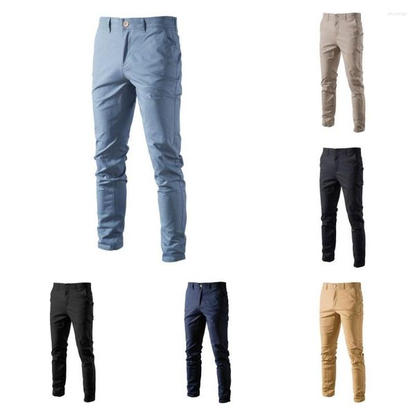 Pantalons pour hommes printemps automne hommes décontracté coton solide pantalon mince Gym Sport pantalons de survêtement hommes Joggers affaires Jogging homme vêtements