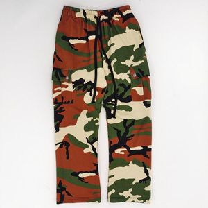 Pantalones de hombre Primavera Estampado de labios Alta calidad Militar Hebilla plateada Pantalones de chándal Cargo Camuflaje informal Estilo callejero