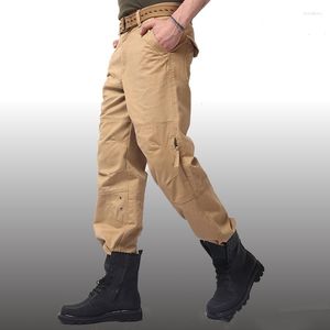 Pantalons pour hommes printemps salopette ample Cargo hommes Sport de plein air Jogging militaire tactique élastique coton décontracté travail pantalons longs
