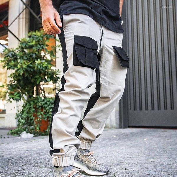 Pantalones de hombre Primavera Casual de gran tamaño Moda Versátil Multi Bag Leggings de trabajo Streetwear Track Cargo