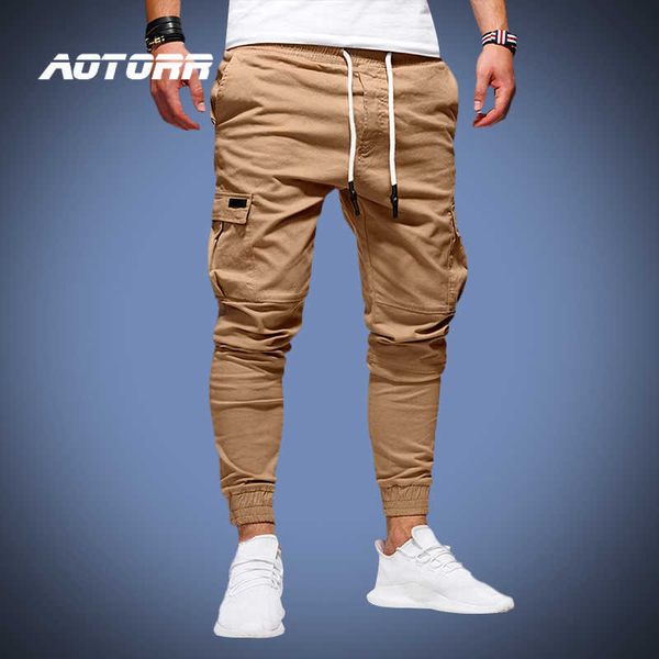 Pantalons pour hommes printemps pantalons cargo pour hommes pantalons de survêtement de sport décontractés Drstring hommes marque pantalons longs armée pantalons de jogging pantalon homme 2023 nouveau J230420