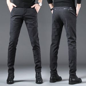 Pantalons pour hommes Printemps NonIron Dress Hommes Pantalons Classiques Mode Business Pantalon Chino Homme Stretch Slim Fit Élastique Long Casual Pantalon Noir 221010