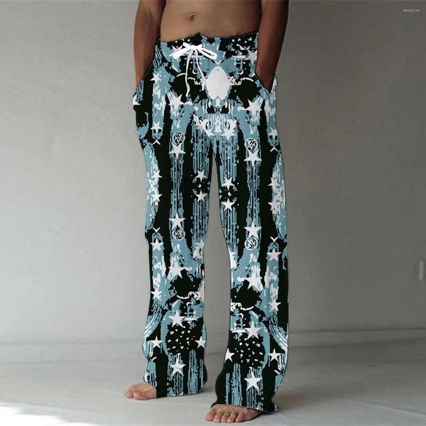 Pantalones de hombre Primavera/Verano 2023 moda 3D impresión Digital hombres bambú algodón Casual transpirable secado rápido danza Yoga 5XL