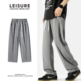 Pantalones para hombres Primavera/verano 2024 Drap casual Straight Streetwear Flashing Fashion Moda Simple y Breathable M-4XL