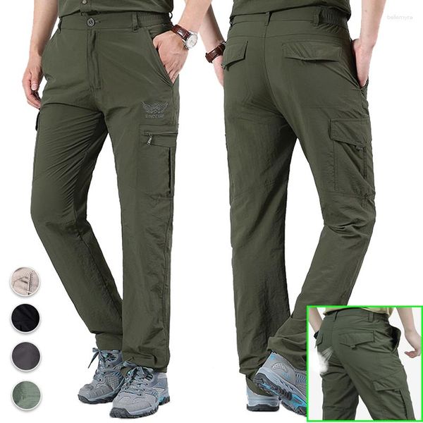 Pantalons pour hommes printemps été décontracté léger armée militaire pantalons longs mâle imperméable séchage rapide Cargo Camping salopette tactique