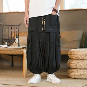 Pantalon pour hommes Printemps Été Hommes Splice Mode Lâche Casual Surdimensionné Large Jambe Harem Femmes Plus Taille Jupe Pantalon Baggy Pantalon M-5XL