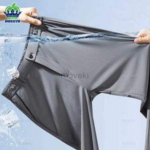 Pantalones para hombres primavera verano para hombre pantalones casuales comerciales estiramiento delgado fit elástico jogger coreano clásico delgado gris negro pantalones macho d240425