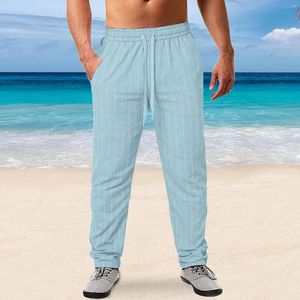 Pantalons pour hommes printemps été à fines rayures coton sport homme pantalons hommes décontracté Y2k vêtements de sport pantalons de survêtement