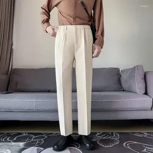 Pantalon pour hommes printemps/été petit costume ample et drapé Style Instagram Hong Kong jambe droite large pantalon traînant au sol