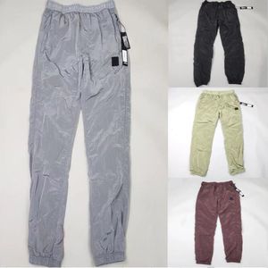 Pantalon pour hommes, étiquette en pierre, métal, nylon, réfléchissant, imperméable, boussole, jambes croisées, ultra mince, sport, séchage rapide, pantalons décontractés 230412