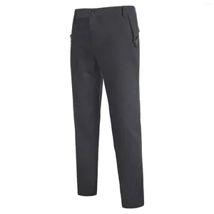 Pantalones de hombres rectos delgados fit ultra estirado casual para hombres pantalones de primavera caminata