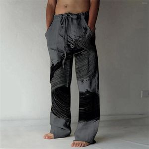 Herrenhose, gerade Schlauchhose, weich, bequem, lockere Passform, weites Bein, Sport, Laufen, Jogger, Kordelzug, Jogginghose