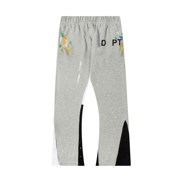 Pantalons pour hommes Pantalons droits Vintage Depts Pantalons de survêtement Lettre Imprimer Hommes Femmes Couple Jeans Galeries Sweat Noir Blanc Rouge Graffiti