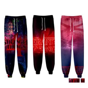 Pantalons pour hommes Stranger Things Saison 4 Sweat 3D Joggers Pantalons décontractés Menwomen Hip Hop Streetwear Cosplay Costume4612773 Drop Delive Otuv7