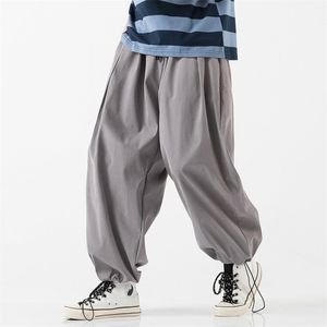 Pantalons pour hommes Streetwear Harem Baggy Jogging pantalons de survêtement surdimensionnés entrejambe large jambe décontracté hommes pantalons Drop 221008