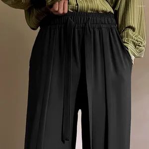 Pantalon masculin streetwear hommes naples décontracté cosendre avancé sens surdimensionné pantalon droit de printemps