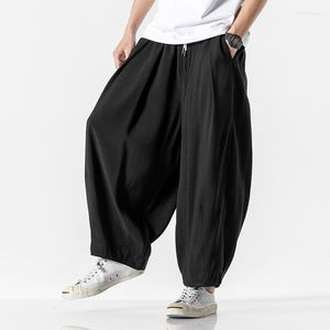 Pantalon homme Streetwear hommes couleur unie mode homme jambe large coréen grande taille pantalons de survêtement 5XL décontracté hommes femme cheville-longueur