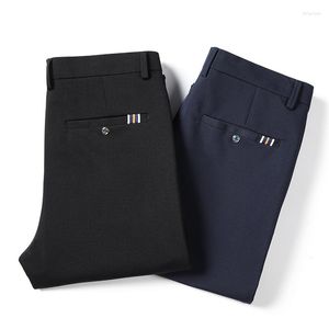 Pantalon pour homme, vêtements extensibles, Blazer classique, mode d'automne, confortable, décontracté, élastique, Slim, droit