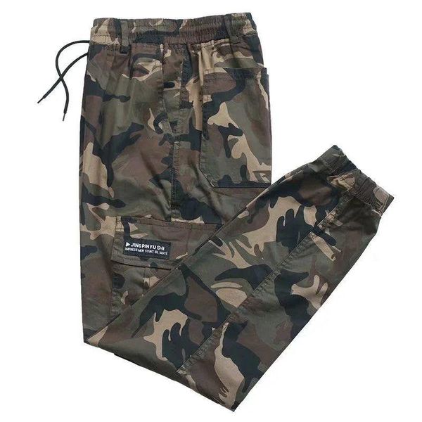 Pantalons pour hommes Stretch lâche Camouflage mode cheville-attaché vêtements de travail décontracté vêtements de travail hommes mode hommes