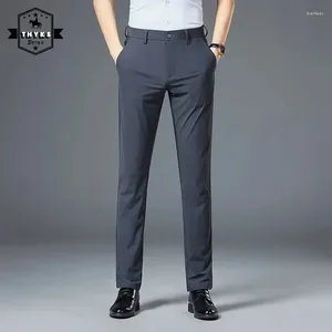 Mannen Broek Pak Mannen Business Smart Casual Geplooide Slim Fit Broek Streetwear Cargo Harajuku Alle Match Techwear Mannelijke Werkkleding