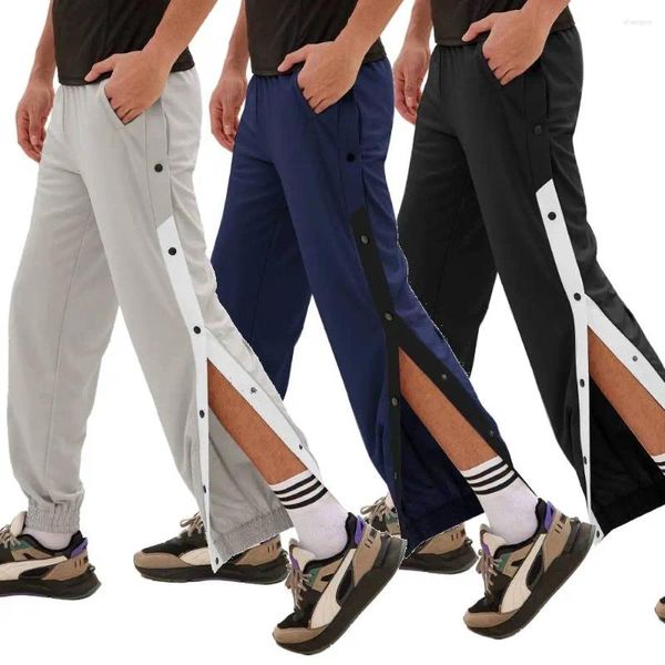 Pantalon masculin poitrine de poitrine de la couleur droite assortie de couture assortie de basket-ball soccer de basket-ball