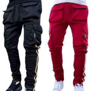 Herenbroeken Zomer Cargo Casual broek Hip-pop-joggers voor heren Reflecterende trainingsbroek met meerdere zakken Hardloopjoggingbroek voor heren Sportbroeken 230215