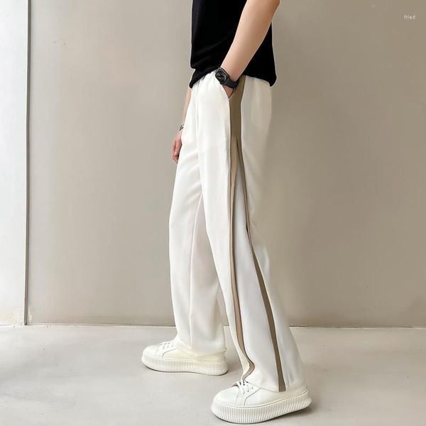 Pantalon masculin d'été décontracté masculin 3 couleurs directes coréen lâches de glace en ligne de soie