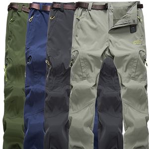 Pantalons pour hommes été décontracté pantalons extensibles hommes léger séchage rapide respirant randonnée pantalons imperméables 5XL militaire tactique Cargo pantalon 230512