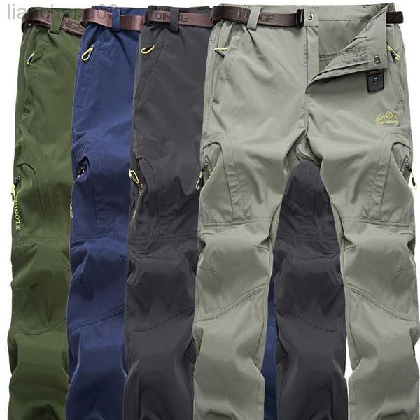 Pantaloni da uomo Pantaloni estivi casual da uomo Pantaloni leggeri da trekking traspiranti ad asciugatura rapida da uomo 5XL Pantaloni cargo tattici militari W0411