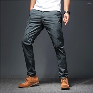 Pantalons pour hommes Été Casual Coton Respirant Mince Droite Séchage rapide Mode Smart Business