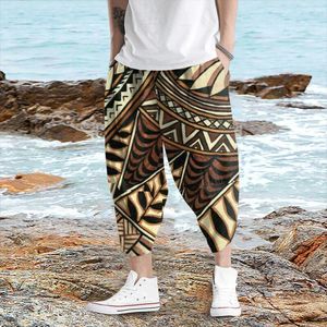 Pantalon masculin d'été streetwear coulé mince mode décontracté pantalon harem lâche pour pantalon de plage mâle ropa hombre