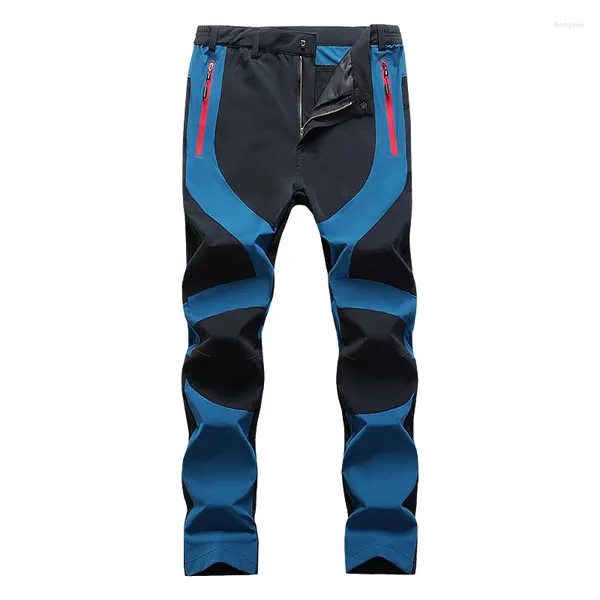 Pantalones para hombres Verano Elástico Impermeable A prueba de viento Senderismo Hombres Al aire libre Secado rápido Transpirable Montaña Escalada Trekking Tallas grandes