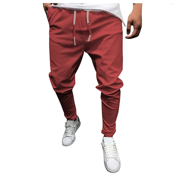 Pantalons pour hommes Summer Home Outdoor Fitness Wear Quick-Dry Mode Hommes Sports Casual Imprimer Bodybuilding Taille flexible Long Pantalones