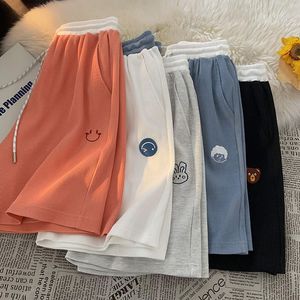 Pantalones de hombre Verano Moda coreana Casual Hip hop Pantalones cortos Streetwear Baloncesto Smiley Estampado gráfico Hombres Gimnasio 230412