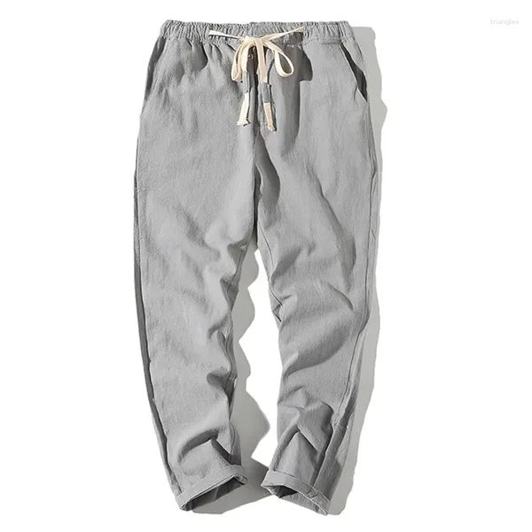 Pantalones para hombre Verano KPOP Estilo de moda Harajuku Slim Fit Pantalones sueltos Todo fósforo Deporte Casual Bolsillos Recto Cilindro Harem Pantalón