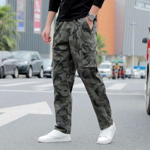 Pantalones de hombre Verano Sueltos Camuflaje de moda Delgado Casual Recto Cargo Resistente al desgaste y duraderoHombres