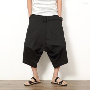 Pantalons pour hommes Été Bas de gamme Style chinois Capris Ethnique Plus Taille Lâche Casual