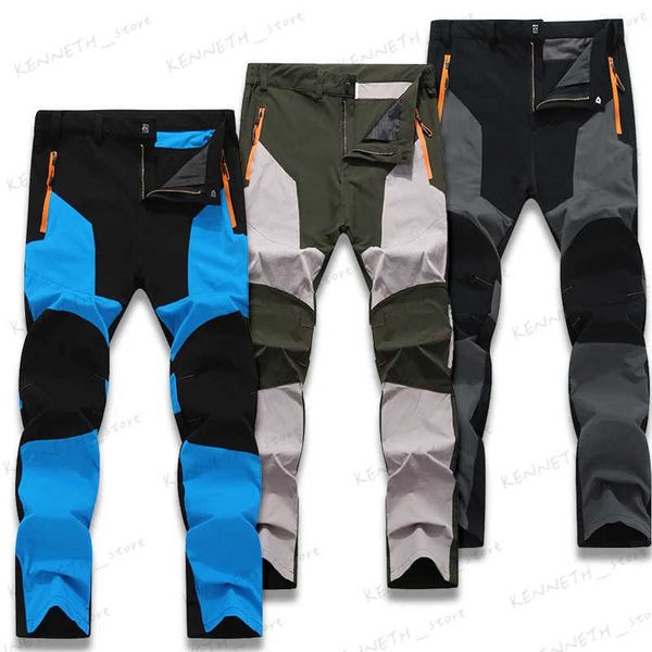 Pantalones para hombres Hombres de verano Senderismo Pantalones de camping Resistente al desgaste Secado rápido Anti UV Pantalón impermeable Elástico Escalada Trekking Pantalones Tallas grandes T240126