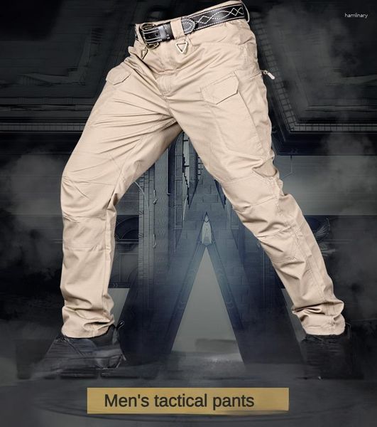 Pantalones para hombres Hombres de verano Táctico Múltiples pantalones de bolsillo Ligero Ejército Militar Largo Masculino Impermeable Carga de secado rápido