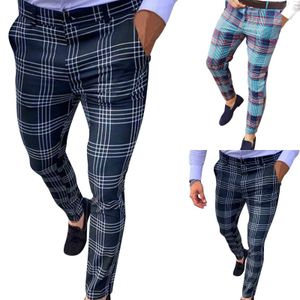 Pantalon masculin pour hommes pantalons décontractés pantalon à tilet social pantalon extensible mi-taille