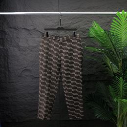 Herenbroek zomer nieuwe mode heren broek counter business casual slanke pak broek plaid brief letter patroon pantsaa2265