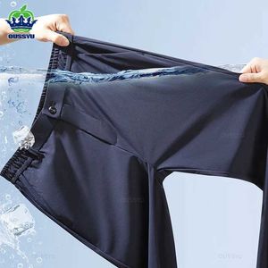 Pantalon masculin d'été nouveau stretch soft costume hommes mince commerciale élastique élastique coréenne ultra marque décontractée lâche lâche Q240429