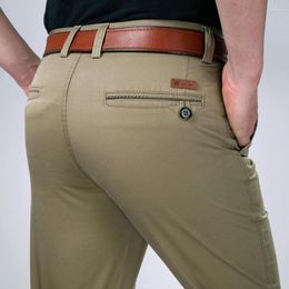 Mannen Broek Zomer Stijl Dunne Casual Heren Rechte Zwarte Kaki Broek Voor Mannen Grote Maat 29-36 38 40 42