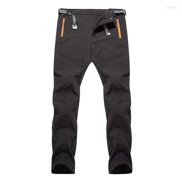 Pantalones para hombres Pantalones tácticos de verano para hombres Pantalones de senderismo impermeables Pantalones de trabajo Transpirable Estiramiento Softshell Patchwork Deportes al aire libre