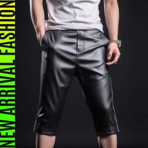 Pantalones de hombres pantalones apretados de verano altas laguesas ajustadas livianas y cómodos cortos ligeramente más largos que muestran altura y Slimmingl2405