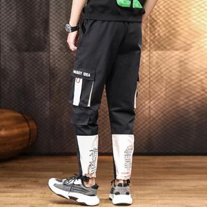 Herenbroek super logo individualiteit tij losse broek mannen schieten de casual heren overalls notulen van broekjes