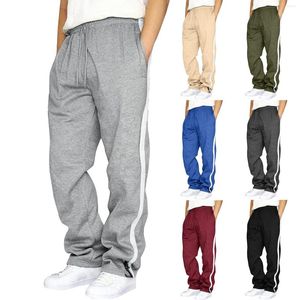 Pantalones de hombre Pantalones de chándal para hombres Pantalones de joggers para hombre de corte holgado Cordón atlético con bolsillo