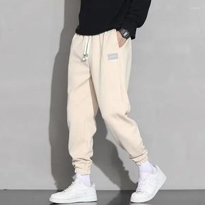 Pantalon de pantalon masculin Pantalon pour les hommes à la jambe larges Bounques dans le jeune LA Pantalons Korean Style Vintage Plain Track Sweat masculin